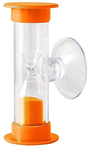 3-Minuten-Timer, Zahnbürsten-Timer für Kinder, 3 Minuten, Sanduhr, Kunststoff, Saugnapf, Sanduhr, Sanduhr, Desktop-Ornament, Partygeschenke