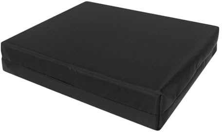 Firm Pressure Relief Memory Foam Seat Pad & Wheelchair Cushion with Waterproof Cover - Comfortable, Supportive, and Durable - Ideal for Pain Relief and Comfort (Black, 16'' x 16'' x 4'')