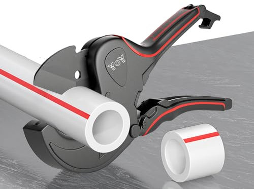 Rohrschneider Kunststoff 75 mm Schlauchschneider PE Rohrschneider PVC Rohrschneider Schlauchschere Rohrabschneider Rohrschere für Kunststoffrohre Kunststoffrohrschneider für PVC Rohr, PE Rohr, PPR