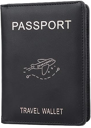 Miskall Grid-Passport-Brieftasche, Reisepasshülle Mit Mehreren Kartenfächern, PU, ​​wasserdicht, Bequem zu Berühren, Reisepass-Reisebrieftasche Für Männer Und Frauen