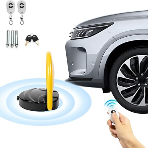 Parkeringsspärr med fjärrkontroll, automatisk parkeringsspärr, elektrisk, mobil parkeringsplatsavspärring, parkeringsplatsvakt, poller för parkeringsplats, parkeringsspärr, larmfunktion