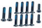 Gintai Kit Vis 12pcs pour Asus TUF Gaming A15 FA507 FX507 Kit Vis châssis ordinateur portable Housse de Base fixation pour fond d'ordinateur vis de remplacement pour PC portable