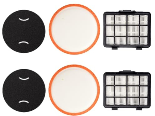PURexpert Filter Set for Russell Hobbs Cylinder RHCV3101 | Fits Russell Hobbs Cylinder RHCV3101/RHCV3601, washable dust cup cotton, inlay foam and post motor HEPA filter set