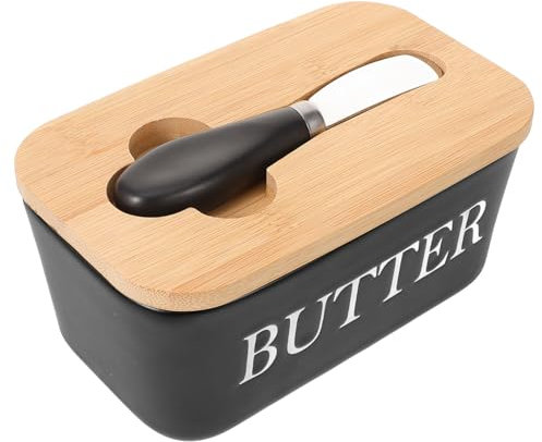 GALPADA Récipient à Beurre Céramique Avec Couvercle Plat à Fromage Boîte à Beurre De Service De Cuisine Pour Maison