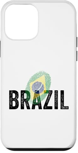 Proud Brazil Identity Flag Fingerprint Heritage Gift Travel Case for iPhone 12 mini