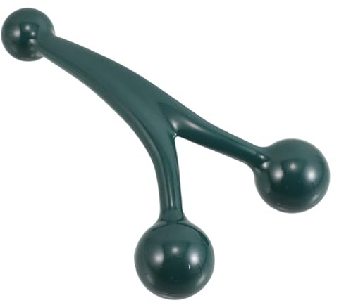 3-kugel Massageroller Grün aus Ps, Ergonomisches Handmassagegerät | Gesicht und Körper, Tragbar für Reise und Büro, Sanfte Tiefenmassage mit Schlankem Design