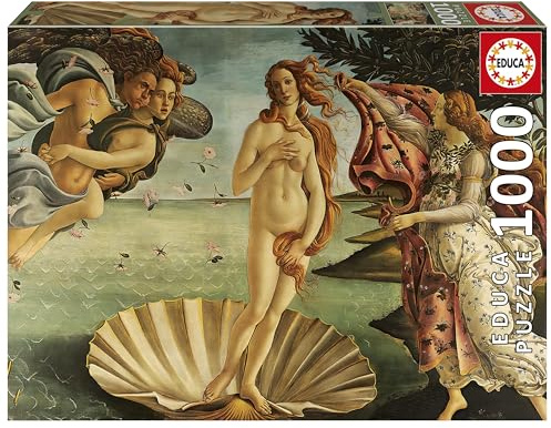 Educa - Puzzle de 1000 Piezas para Adultos | El Nacimiento de Venus | Medidas: 68 x 48 cm | A Partir de 14 años (20580)
