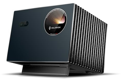 AWOL Valerion VisionMaster Pro Triple Laser Beamer 4K, 2500 ISO Lumen, 15000:1 Kontrast, 0,9-1,5X Optischer Zoom, 2X Multitasking Power, IMAX Enhanced, HDR10+, 4ms lag-Free Gaming, mit Smart Homekit