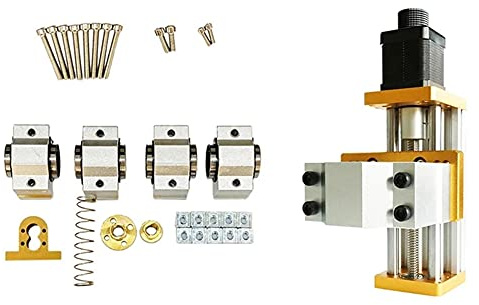 BPQiang 1 Set CNC 3018 Pro X-Axis Upgrade Kit & Nema17/23 42BYG/57 Stepper Applicare 45mm Mandrino T8 Rame Anti-Gioco Dado
