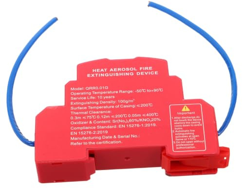 iplusmile Estintore Aerosol Automatico per Auto, Rosso, Lega di Alluminio