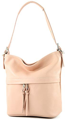 modamoda de - T178 - ital. Umhängetasche Schultertasche aus Leder
