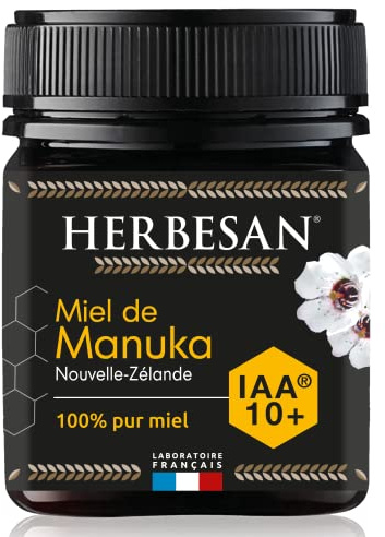 HERBESAN | MIELE DI MANUKA ATTIVO | IAA10+ (MGO263+) | 250 Grammi