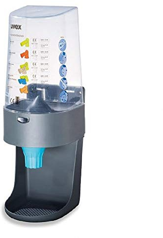 uvex Dispenser 'one2click' gefüllt mit uvex hi-com Grau