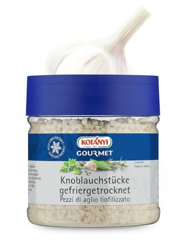 Kotanyi Gourmet Knoblauchstücke gefriergetrocknet | wie erntefrisch, würzig-intensiv, scharf, 400 ml
