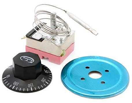 VONGEE Interrupteur de contrôle de température de Thermostat à Cadran 50-300℃ pour Four électrique AC 220V 16A