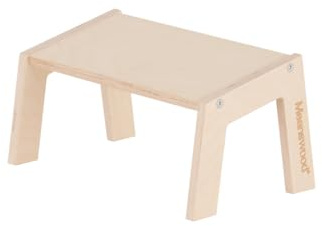 MeansWood Panca Ergonomica da Meditazione, Sgabello in Legno per Meditazione, Sedia Posturale, Relax Profondo