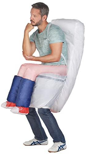 DEGUISE TOI Disfraz divertido de retrete hinchable - adulto
