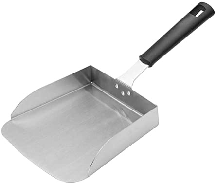 Yardwe Flaches Zubehör Multifunktionsschaufel Bewegen Lebensmittel Stahl Frittierter Schaber Schaufel Für Haushalt Schneidebrett Hähnchen Home Lifter Küche Bratpfanne Pommes