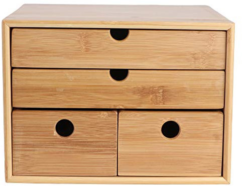 Cofres de Almacenamiento de Té de 3 Capas, Organizador de Almacenamiento de Caja de Té de Bambú, Bandeja de Caja de Almacenamiento de Té Suave, Caja de Bolsa de Té de Madera Vintage de Gran Capacidad,