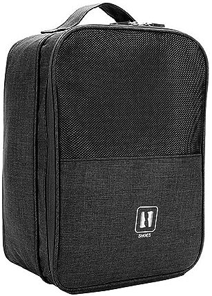 Schuhtasche Reise 3 Fächer, Wasserdichter Schuhe Beutel Organisator, Schuhbeutel für Trolley Reise, Tragbare Organizer Speicher Schuh Tasche, für Reisen, Camping, Outdoor-Sport, Fitness (Schwarz)