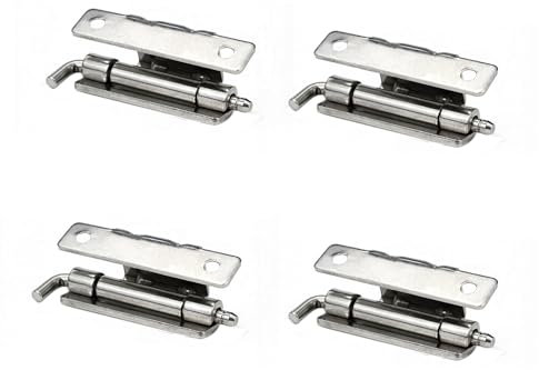 4 Pièces Ruban de Rénovation Charnière, Chambre Charnière à Visser, Charnière à Visser pour Portes, pour Porte, Box, Cabanon, Fenêtre, Clôture