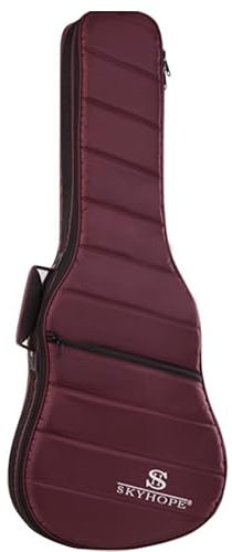 Luminexia Wasserdicht Oxford-Gitarren-Tasche,Akustik- und Klassische Gitarren,wasserdicht und stoßfest,tragbar/einzelne Schulter/doppelte Schulter,verstecktes Riemendesign,integriertes Nackenkissen