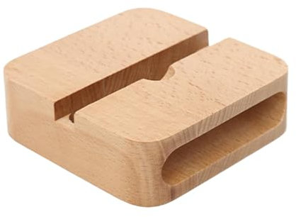 Wooden Cell Phone Stand Sound Amplifier - Louder Sound Mobile Phone Holder | Portable Wood Cellphone Dock, Phone Stand with Sound Amplification for Bedroom, Study Room