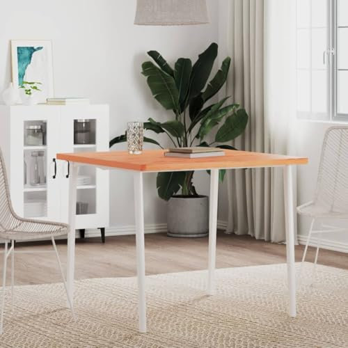 LAPOOH Tischplatte 80x80x2,5 cm Quadratisch Massivholz Buche, Arbeitsplatte, Holzplatte, Schreibtischplatte, Waschtischplatte, Küchenarbeitsplatte - 355976