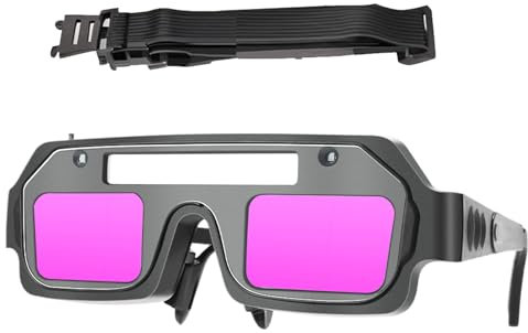 Genérico Gafas De Seguridad Para Soldadura - Gafas De Soldadura Cambiantes De Luz,Modos De Iluminación Lente De Cómodo Oscurecimiento Automático Protección Ocular Para Soldador Eléctrico