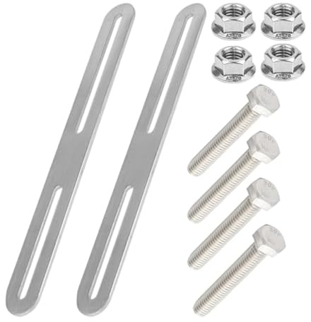 Hoite Set Di Montaggio Da 2 Pezzi Per Cassetta Postale Da Recinzione Con Viti, Staffa Dritta Per Il Fissaggio Della Cassetta Postale a Cancelli O Recinzioni