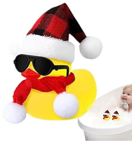 Holiday Rubber - 5 cm Natalizia Nucks Ornamento Foulard Galleggiante. Natale decorativo per la festa del bagno per bambini Regalo festivo