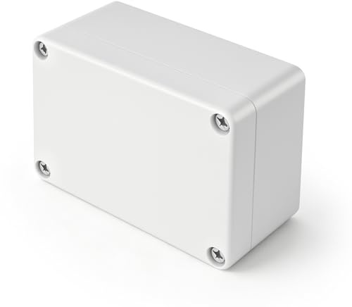 Anschlussdose, IP65 Verteilerdose ABS Kunststoff (100x68x50mm) - Aufputz/Unterputz Montage für Elektroinstallation Innen/Außen, mit Schrauben/Zubehör, abzweigdose wasserdicht außen