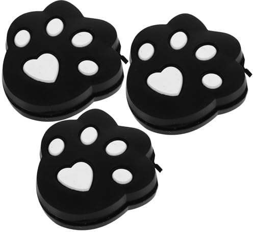 DEARMAMY Ammortizzatori Silicone Nero 3 Pezzi Smorzatori Vibrazioni Racchette Tennis per attività Sportive all’Aperto