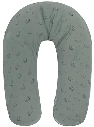 Fillikid Stillkissen EPS-Perlen 190 cm Exklusiv | XXL Stillkissen mit EPS Mikroperlen Länge 190 cm | Schwangerschaftskissen Bezug 100% Baumwolle maschinenwaschbar | Kissen Schwangerschaft