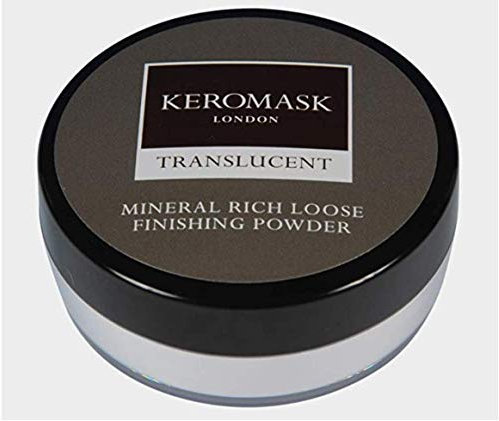Keromask Mineral Rich Loose Finishing Powder in Shade TRANSLUCENT WHITE to Set Foundation and Camouflage Makeup, 20g