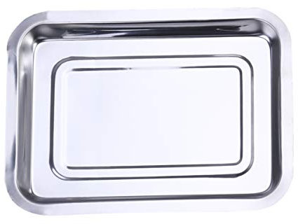 DOITOOL Petardi Miniciccioli Teglia Rettangolare In di Cottura Fogli Piatti Della Vassoi Tostapane Antiaderente Teglia Biscotto Fogli Antipasto Piastre per Il Tortiera Rettangolare Mini Tostapane