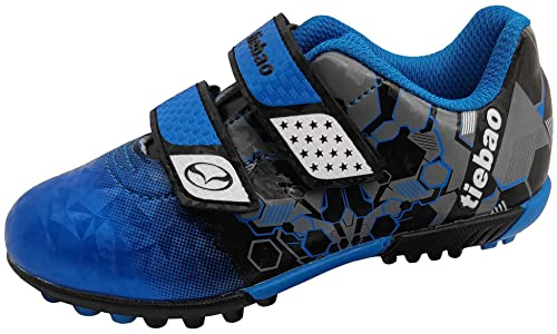 tiebaoGanar Chaussures de Football TF Garçons et Filles Respirantes Unisexe D'entraînement Sport Jeune Enfant Tailles 25 à 37