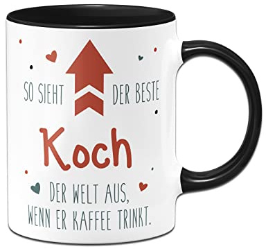 Tassenbrennerei Tasse mit Spruch - So Sieht der Beste ... der Welt aus, wenn er Kaffee trinkt - Kaffeetasse lustig als Geschenk für Kollegen, Kollegin