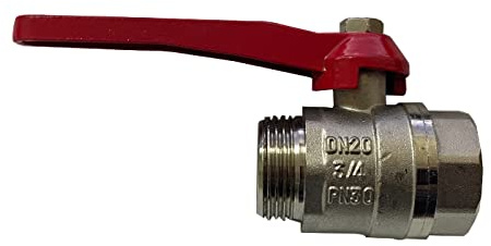 5130B - Kugelhahn M/F - 3/4 mit Hebelgriff.