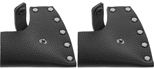 Housoutil 2pcs Leather Head Guard Protector Case for Camping Accessories Leather Sheath for Head