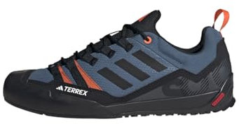 adidas Unisex Terrex Swift Solo 2.0 Hiking Shoes Wanderschuhe, Wonder Steel/Core Black/Orange, 45 EU