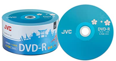50 DVD JVC Kenwood 16x Premium en blanco DVD marca DVD-R 16x 4,7 GB 120 minutos Shrinkwrap