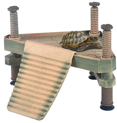AFGSsm Plateforme pour tortue d'eau, Plateforme tortue aquatique, Turtle Sunbathing Platform(SIZE:M)