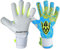 Keeperking Torwarthandschuhe für Erwachsene Fußballhandschuhe Herren Innennaht Profi Grip 4mm Fester Sitz Unisex Jonior (10,Q-Cyan-BHyb)