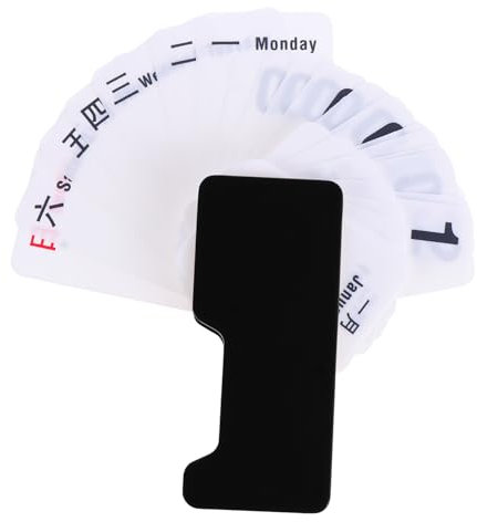 STOBOK Tischkalender Kalender Jahres Moderner Tisch Flip-desktop- Tragbarer Desktop- Planer Handbuch Blöcke Plastik