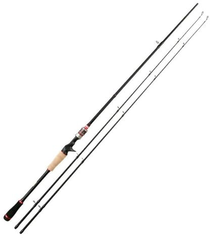Stipprute 1,8 m 2,1 m 2,4 m drehende Angelrute 2 Spitzen Ml/m Power 3 Sekunden Carbon Stab drehen Gussstangenfischerei Tackle Angel Rute (Größe : Casting Rod A_2.1m)
