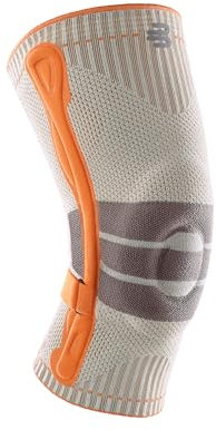 BAUERFEIND Kniebandage zum Wandern „Outdoor Knee Support“, 1 Unisex Wanderbandage zur Wanderausrüstung, Rechts & Links tragbar, Individuell einstellbarer Strap, Merino Wolle