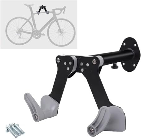 Fahrradhalterung Wand Schwenkbar Metall Fahrradträger, 5 Stufig Winkelverstellbarer Bikes Rack, Belastbarkeit 25kg, Für Rennrad, Mountainbike, Klapprad