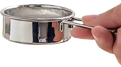CHFYIJYHM Mesh Strainer, Sieve Fine Mesh Flour Sifter Shaker Sugar Cocoa Matcha Powder Flour Shaker Hand-Held Stainless Steel Flour Sieve Strainer Sifter