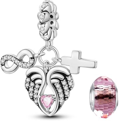 LNQOBU Perles Charms Argent Sterling 925 Breloques Pendentif Charm Compatible pour Européen Bracelets et Colliers